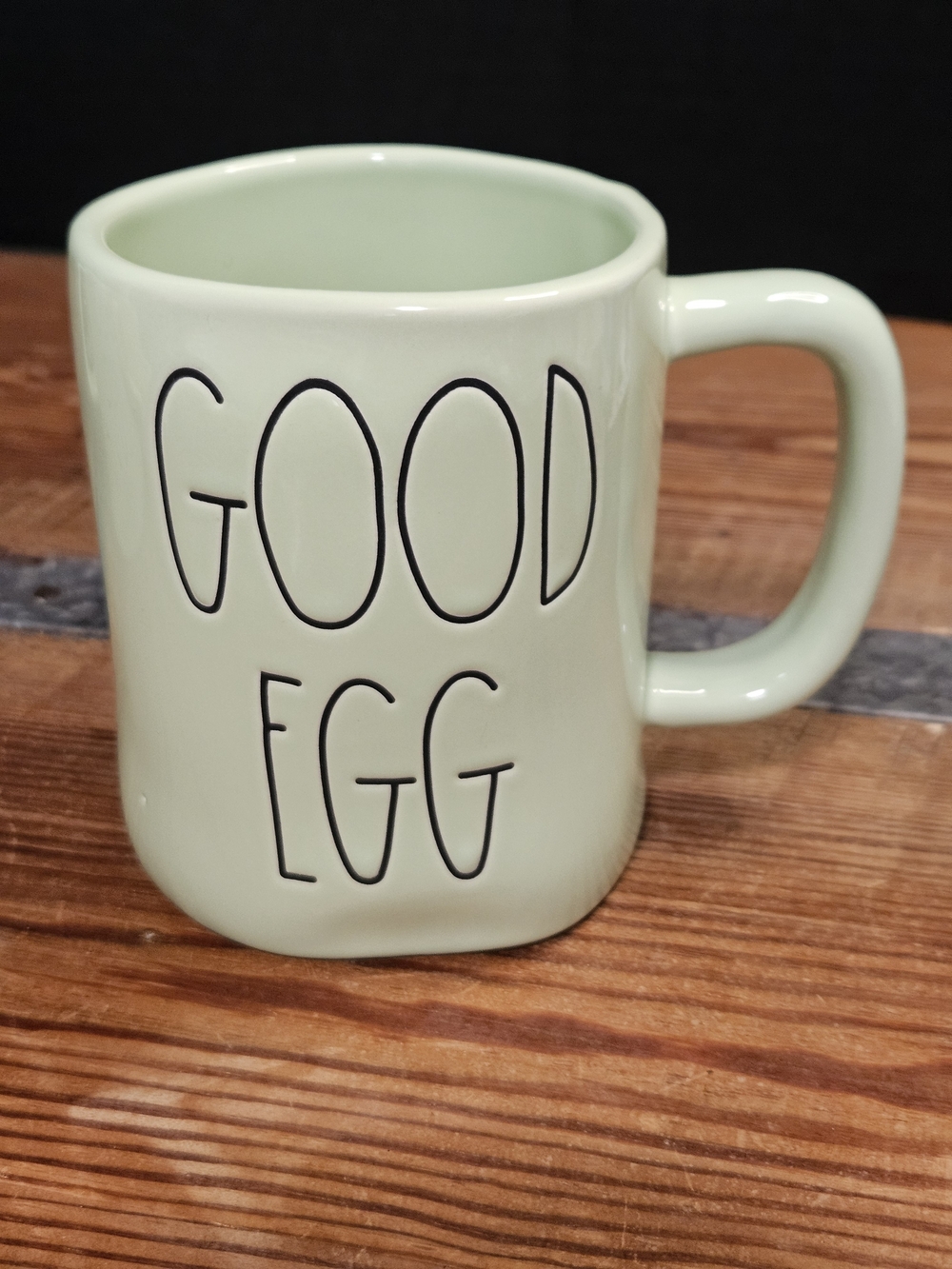 Rae Dunn Good Egg Ceramic Coffee Mug - Light Green